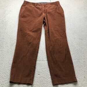 Lauren Ralph Lauren Corduroy Stretch Pants Mens 38x29 Loose Fit Brown